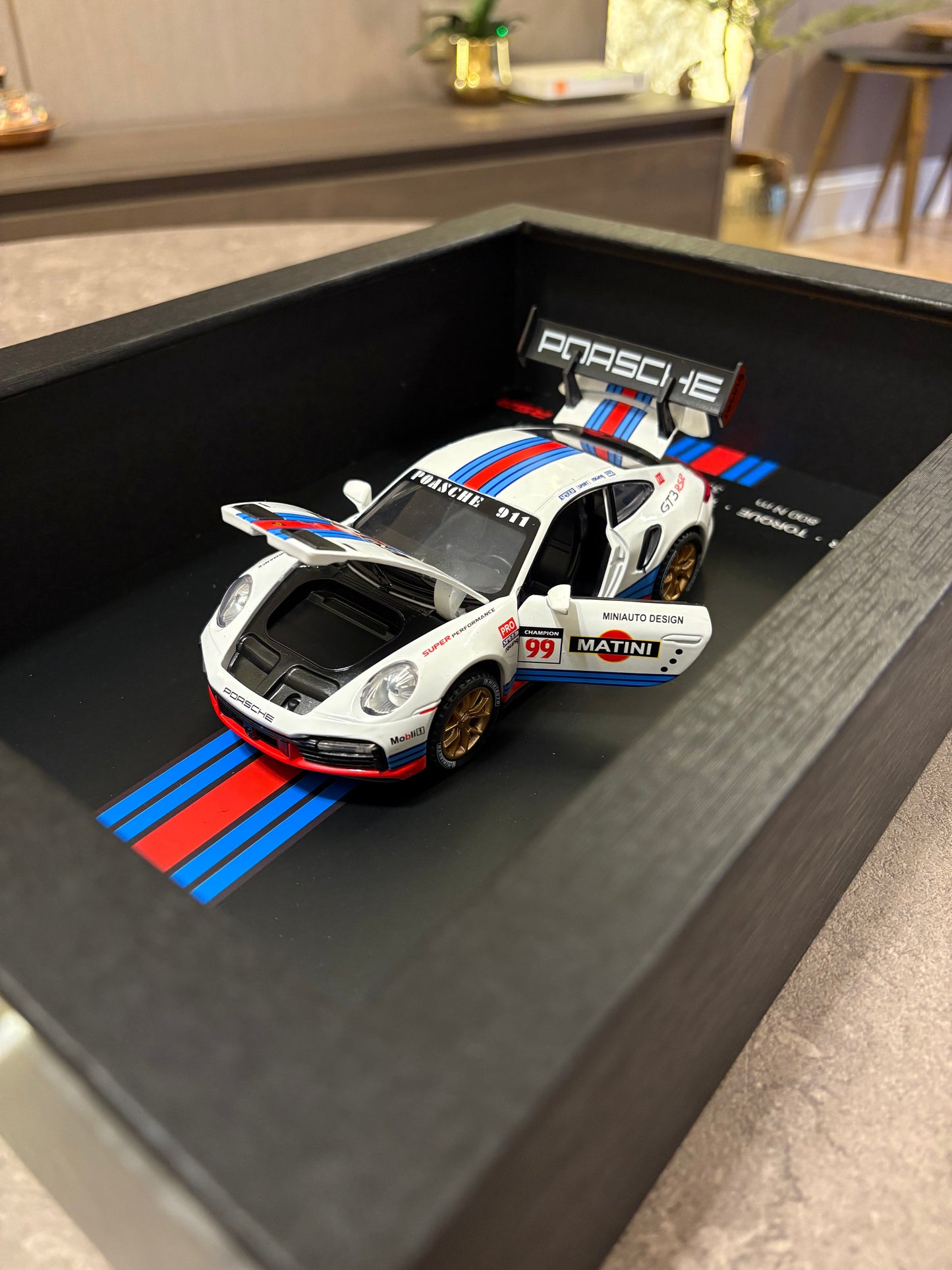 3D Car Frame Wall Art - Porsche 911 GT3 RSR with Specs – 32cm x 23cm - Photo 4 | Pinky Promise