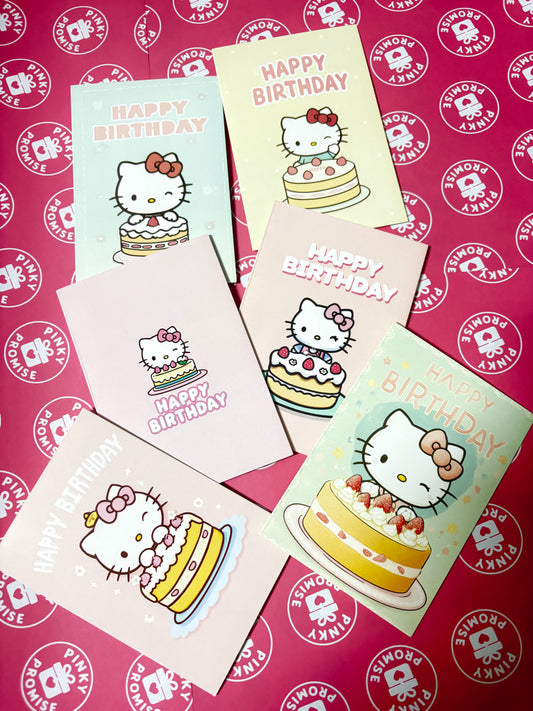Random Hello kitty birthday card