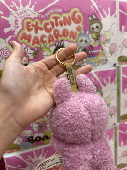 Lychee berry pink Bubu keychain - 1st generation - exciting macaron