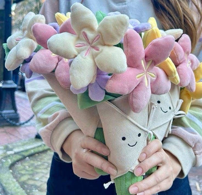 Flower bouquet plush - 30 cm