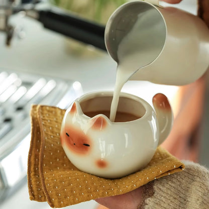 Kawaii Chubby Cat Ceramic Mugs
