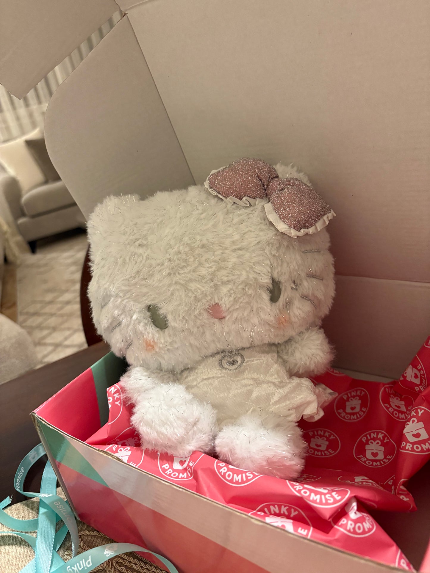 hello kitty angle plush toy