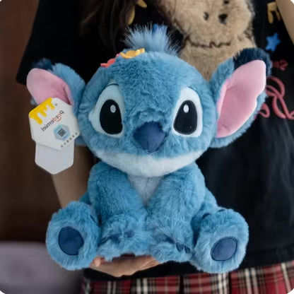 Stitch with flowers on his head plush toy