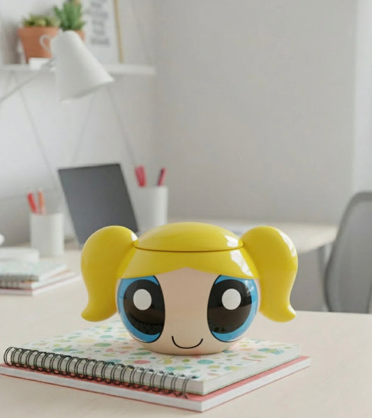 Bubbles mug with a lid