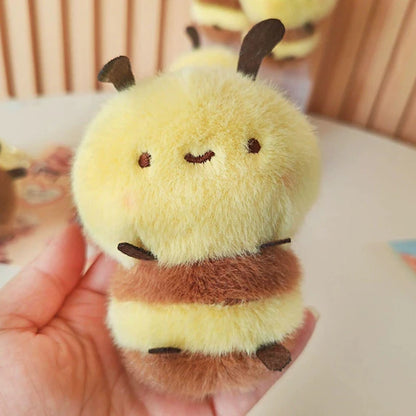 Bee plush keychain