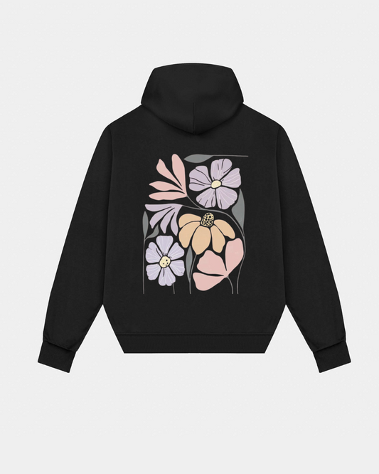 Floral hoodie - Back print