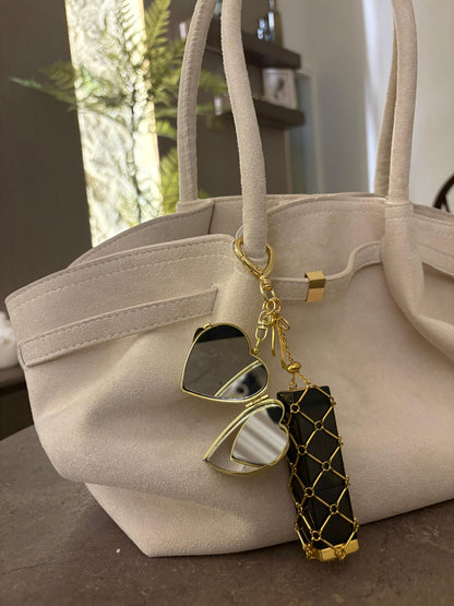 Lipstick holder keychain