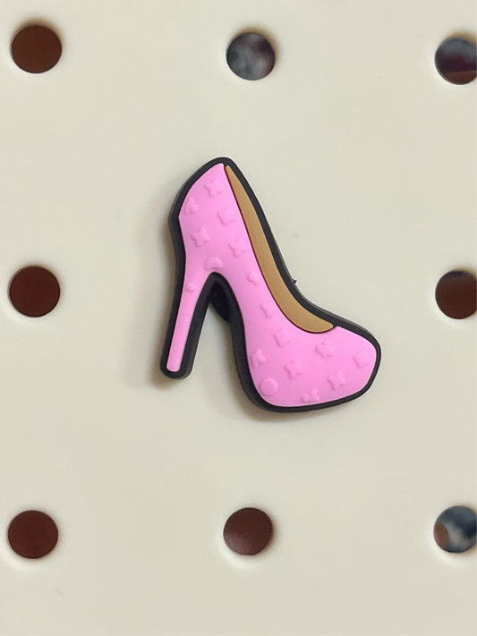 Pink heel charm