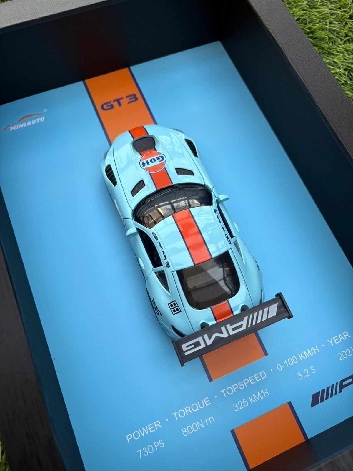 Mercedes - AMG GT3 – 3D Framed Diecast Wall Art (32cm x 23cm)