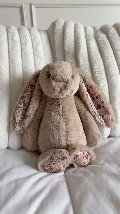 Floral Bunny plush - Biege - 30 cm