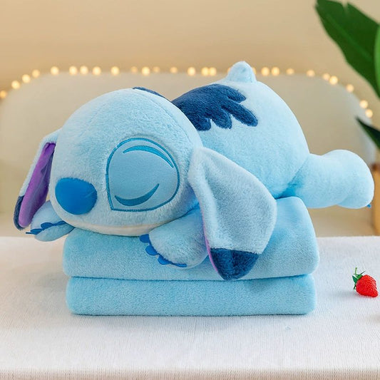 Stitch Plush pillow and blanket