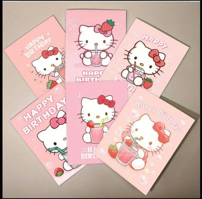 Random Hello kitty birthday card - pink