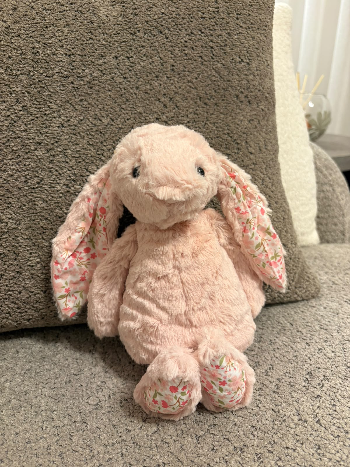 Floral Bunny plush - Pink - 30 cm