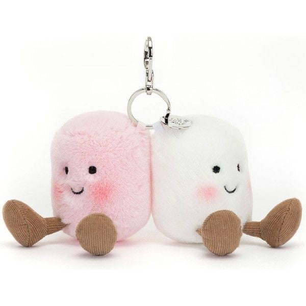 Marshmallow plush keychain - 10 cm