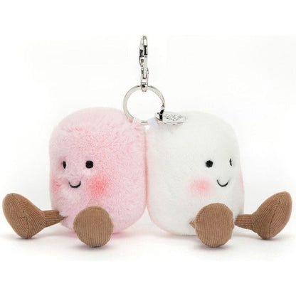 Marshmallow plush keychain - 10 cm