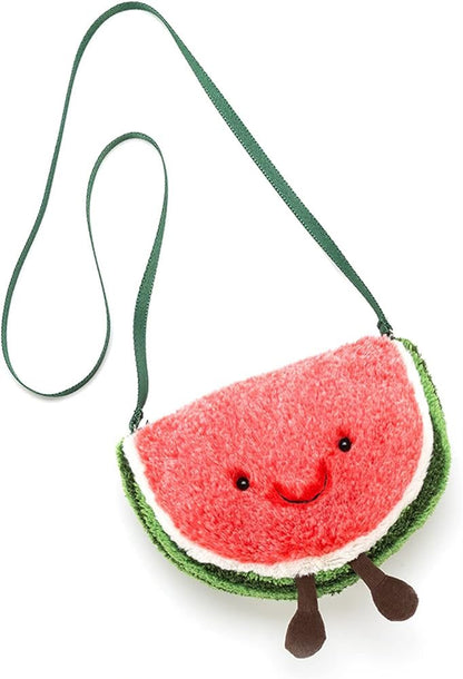 Plush Watermelon Crossbody Bag