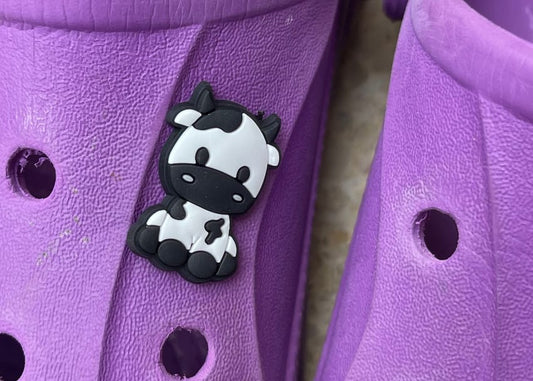 cow crocs charm