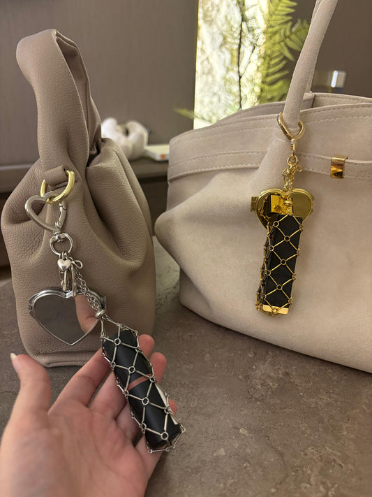 Lipstick holder keychain