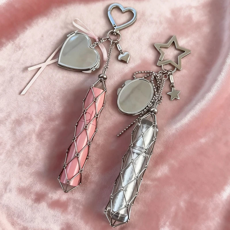 Lipstick holder keychain
