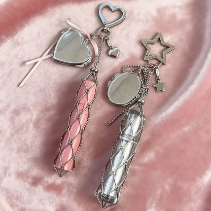 Lipstick holder keychain