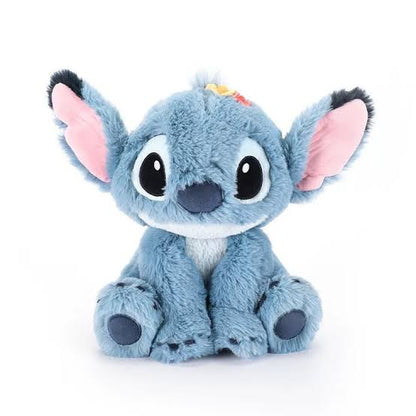 Stitch with flowers on his head plush toy