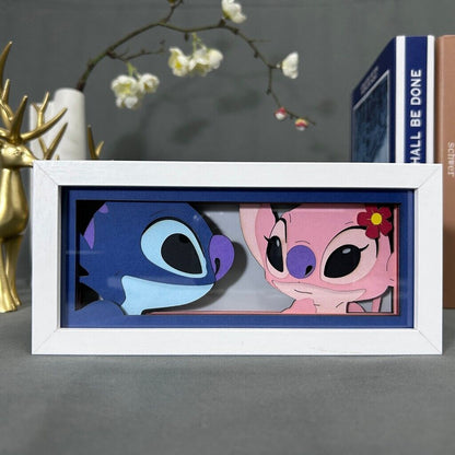 Stitch & Angel LED Light Frame
