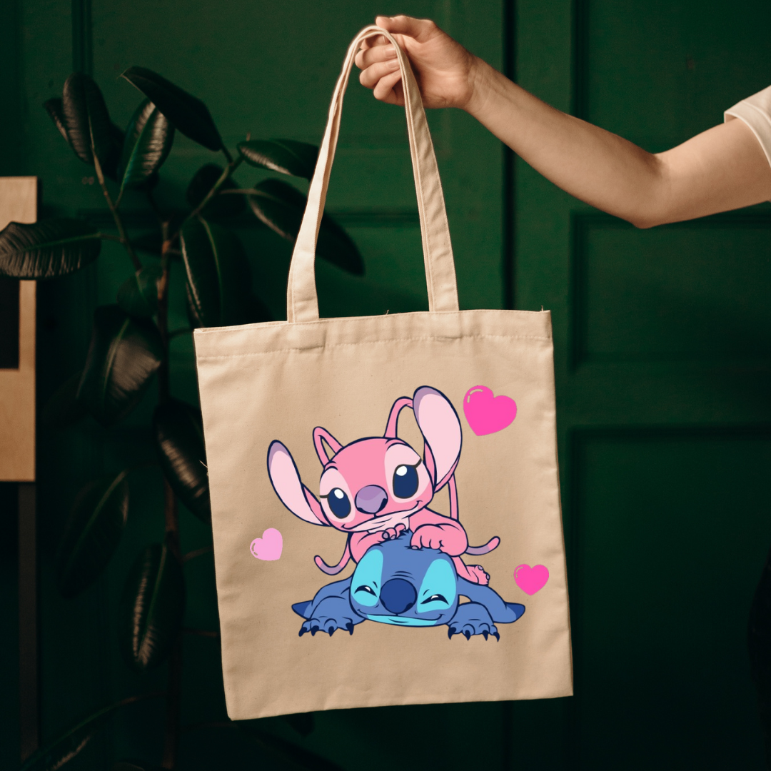 Stitch and Angel Tote Bag