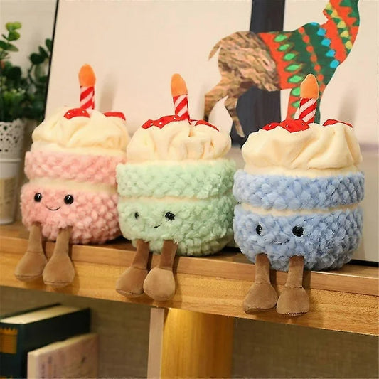 birthday cake plush toy - 23cm