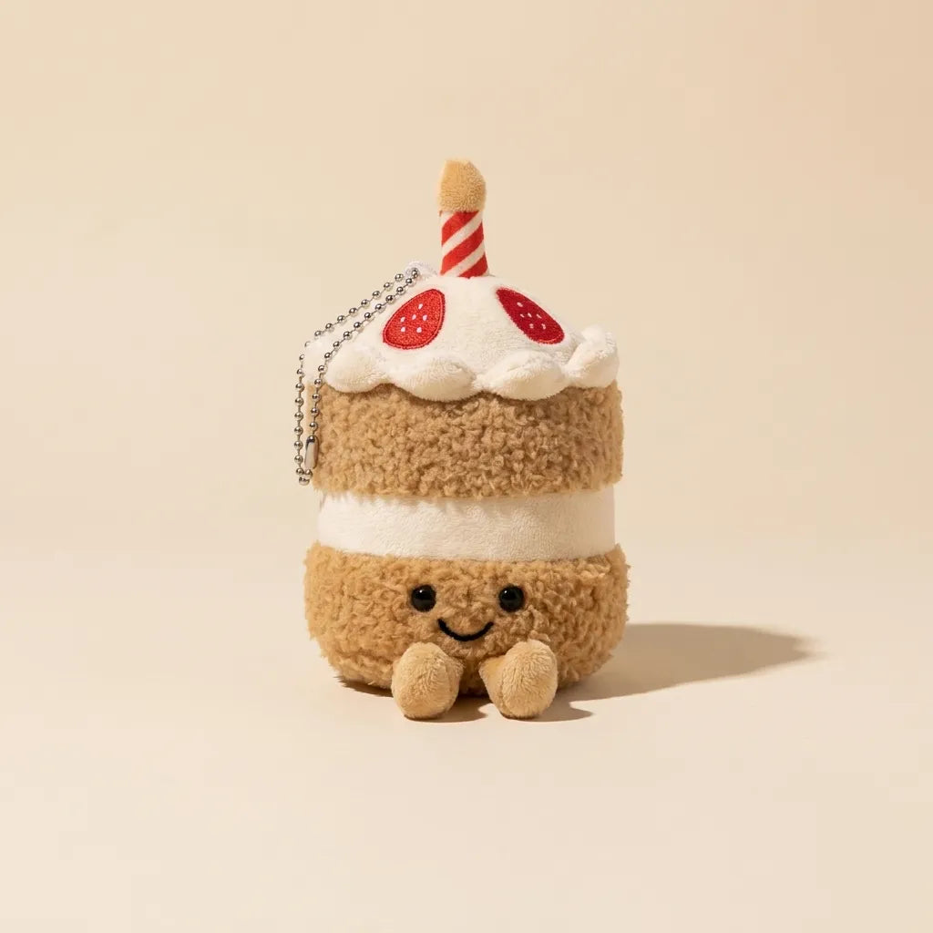 Cupcake Plush Keychain - 10 cm