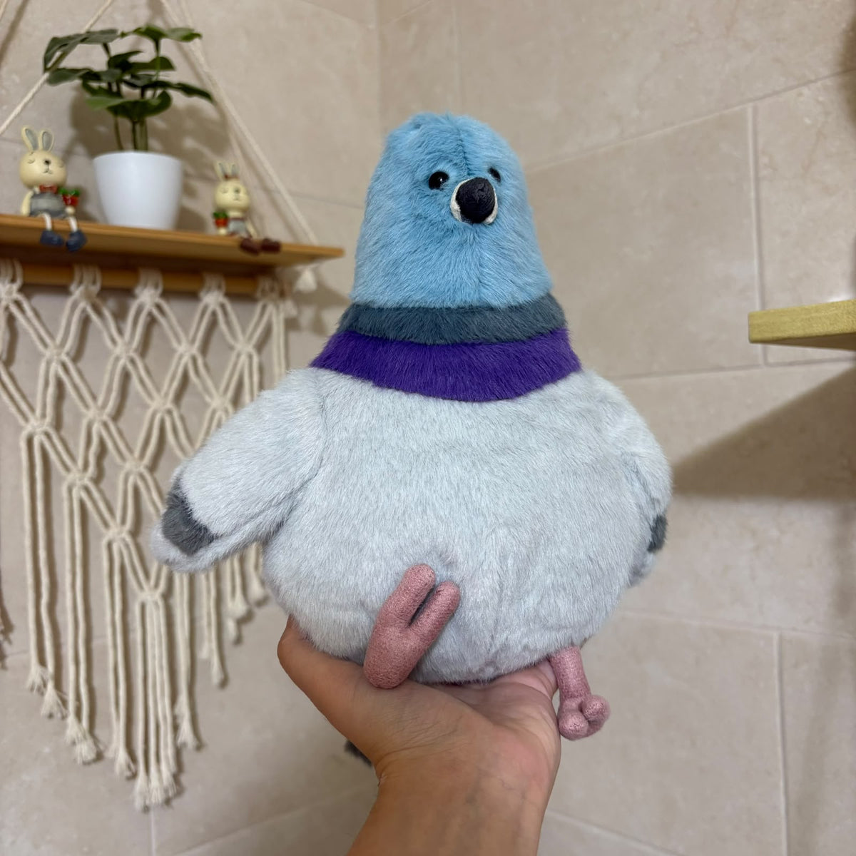 Cute Pigeon Plush Toy – Soft Chubby City Bird Stuffed Animal & Desk Decor
