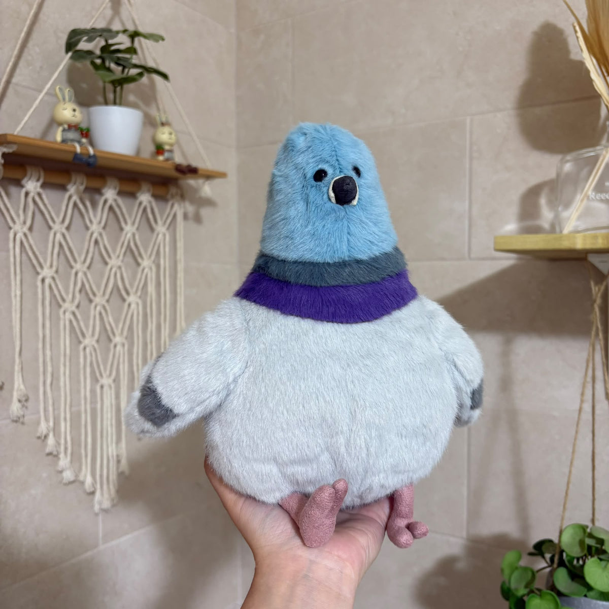 Cute Pigeon Plush Toy – Soft Chubby City Bird Stuffed Animal & Desk Decor