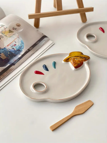 Van Gogh Inspired Ceramic Artist Palette