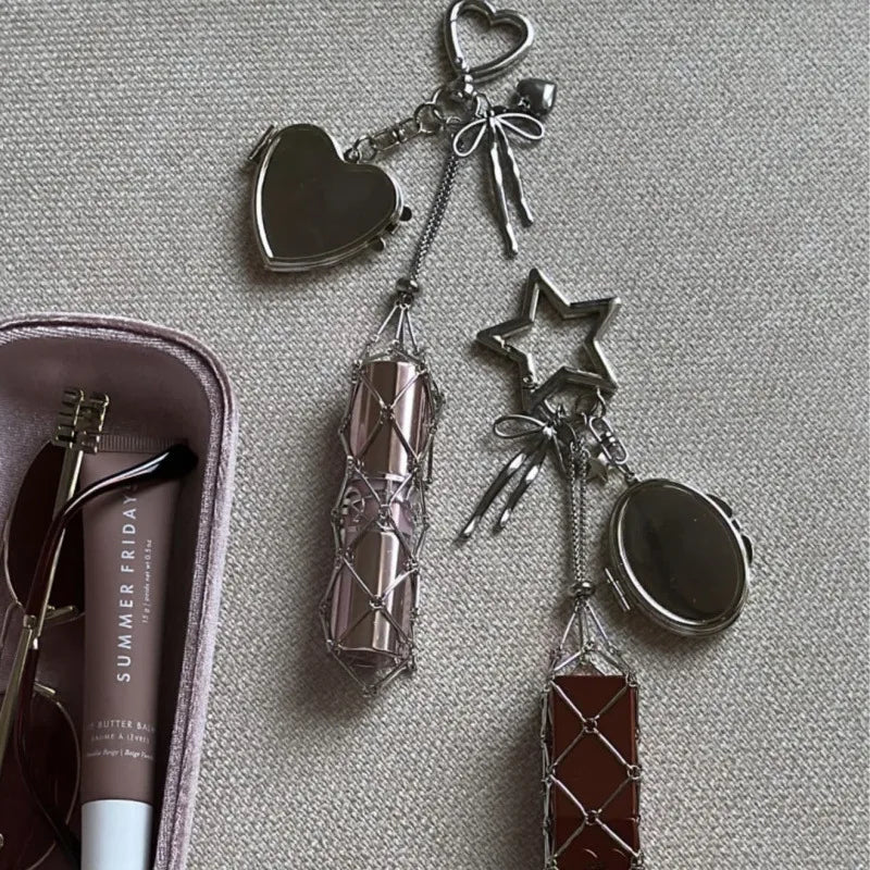 Lipstick holder keychain