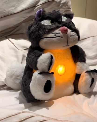 Lucifer angry cat breathing plush toy