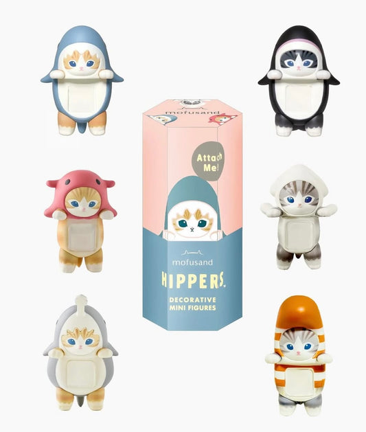 Decorative mini cat figures - hippers - blind box