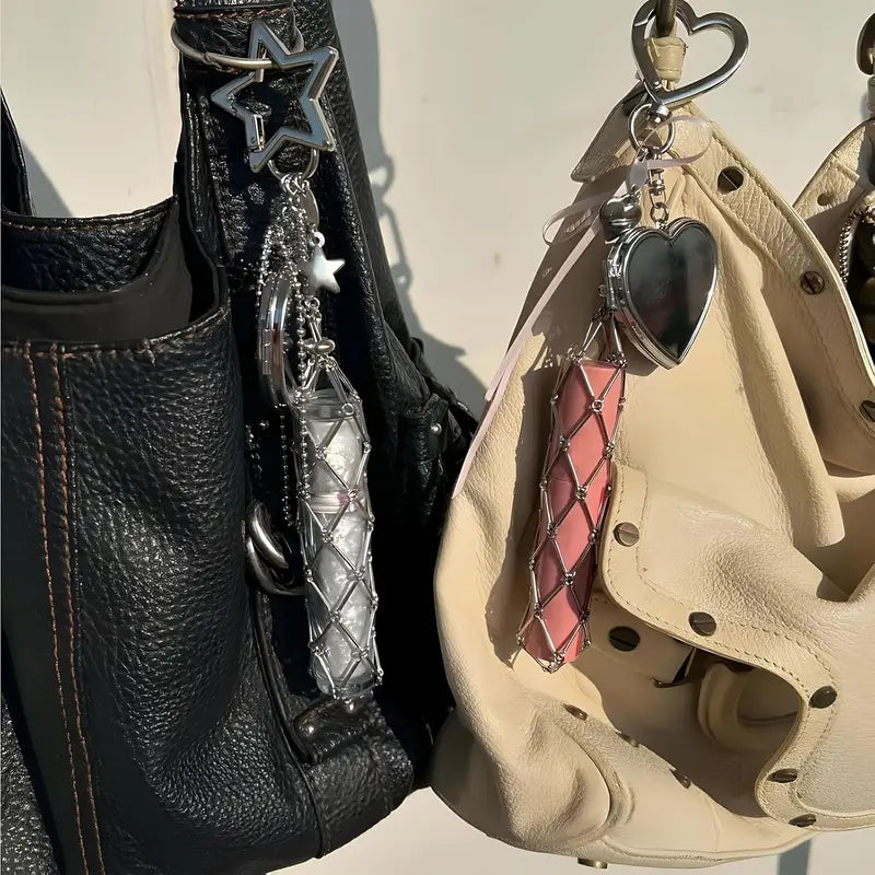 Lipstick holder keychain