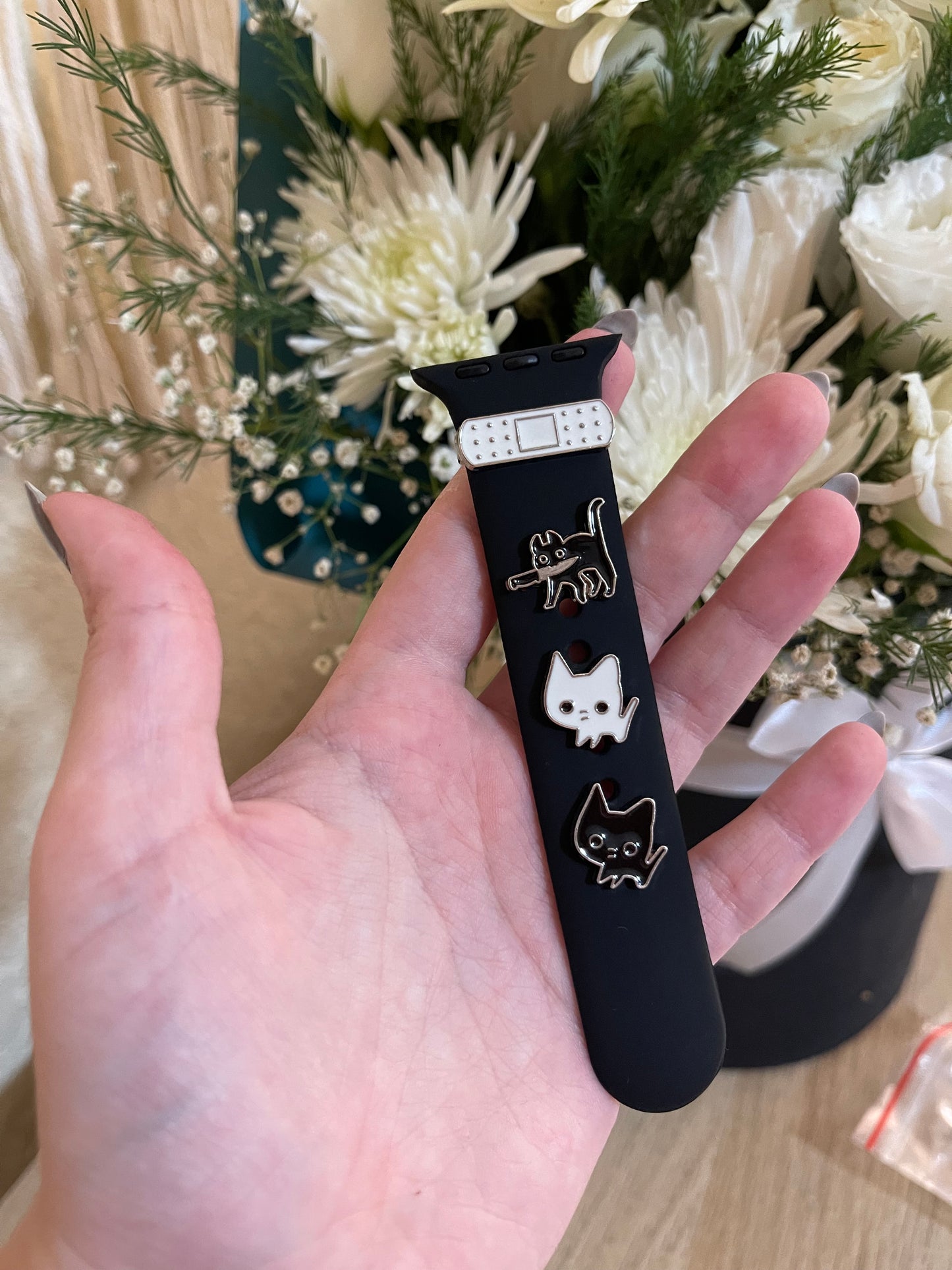 Cat Apple watch band charm