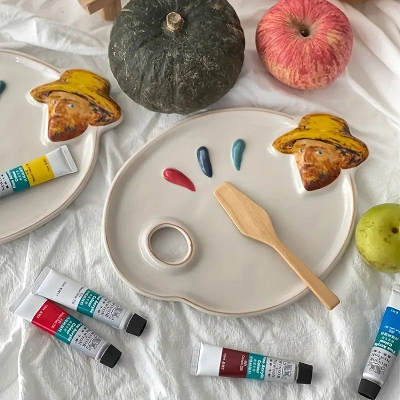 Van Gogh Inspired Ceramic Artist Palette