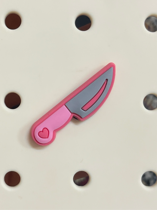 Pink knife charm