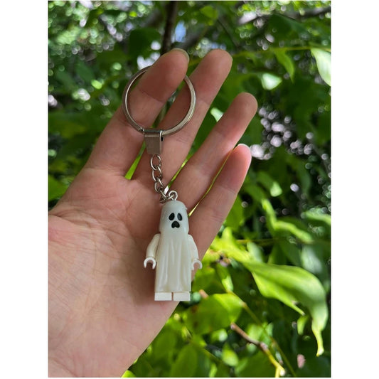 Glow in the dark ghost keychain