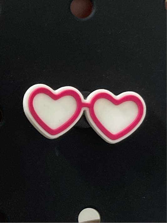 Heart Glasses charm