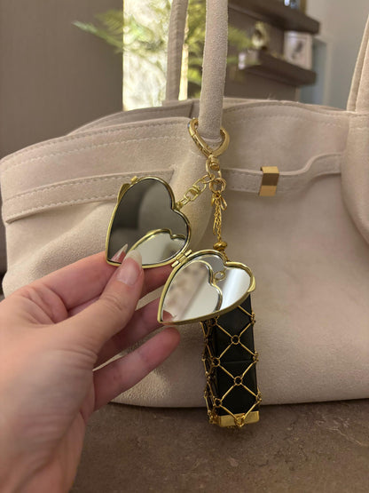 Lipstick holder keychain