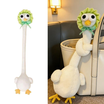 Funny Bendable Animal Plushie – Goofy Long Neck Bag Accessory & Tie-Back