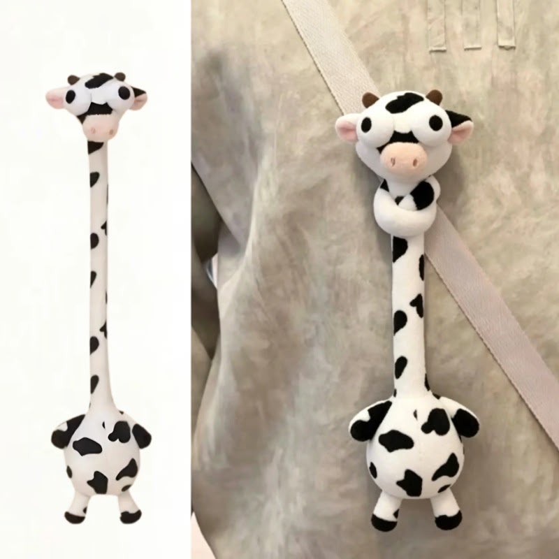 Funny Bendable Animal Plushie – Goofy Long Neck Bag Accessory & Tie-Back