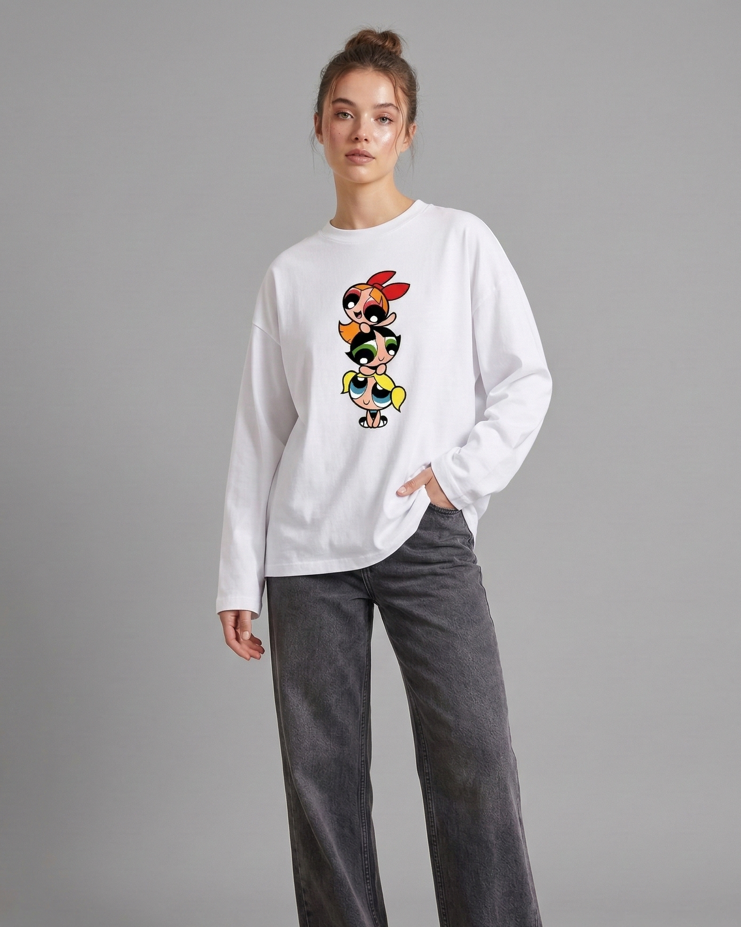 Powerpuff girls Long Sleeve Cotton T-shirt