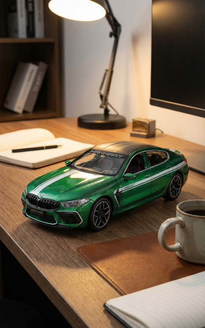 Green BMW M8 Manhart Edition Diecast Model Car - Premium Desk Decor & Collectible Gift