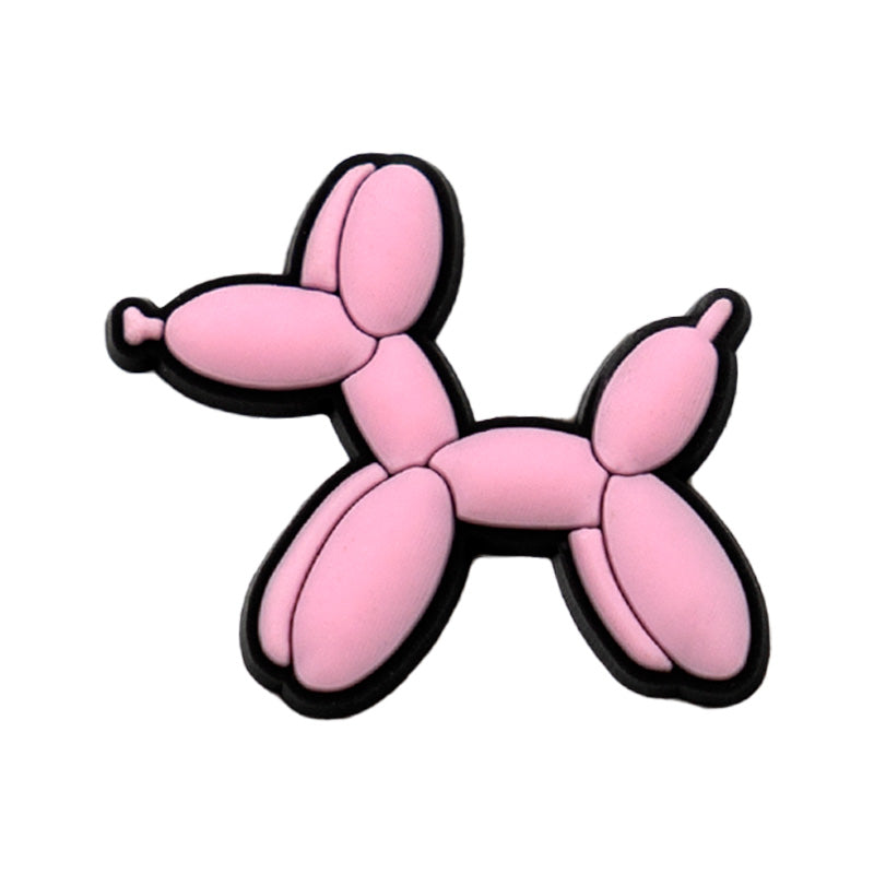 pink dog shaped balloon charm