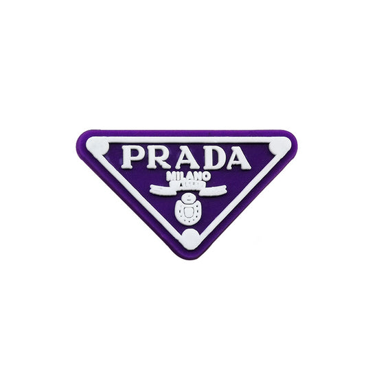 purple brand logo charm
