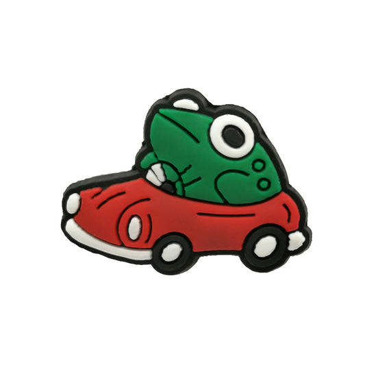 Frog in red car charm
