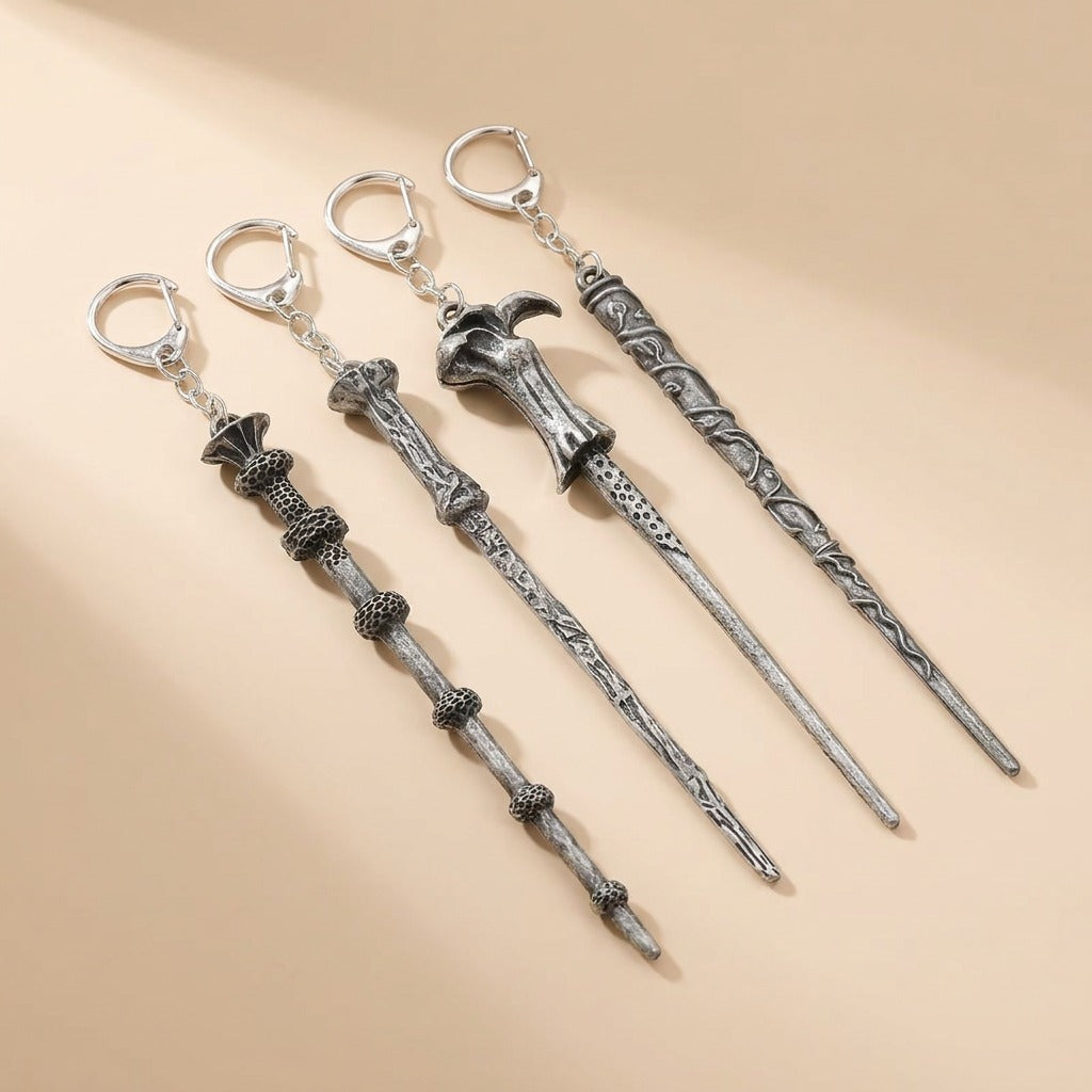 Harry Potter Magic Wand Metal Keychains